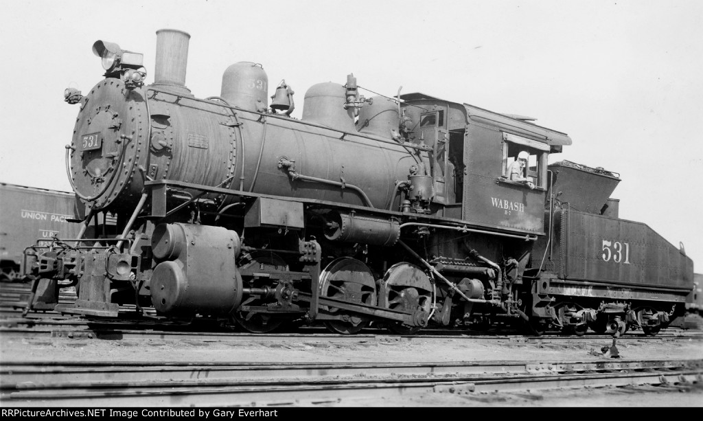 WAB 0-6-0 #531 - Wabash RR